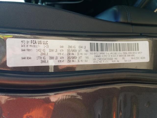 2019 DODGE DURANGO GT 1C4RDHDG4KC650680