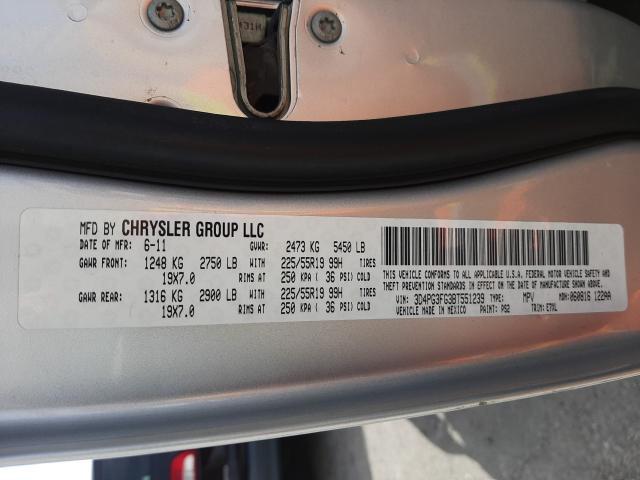 2011 DODGE JOURNEY 3D4PG3FG3BT551239