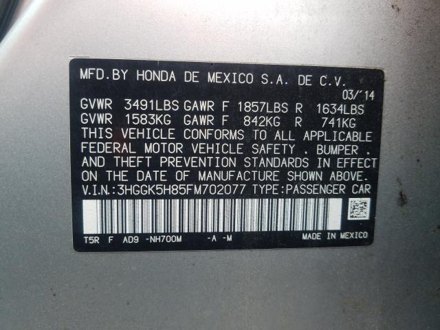 2015 HONDA FIT EX 3HGGK5H85FM702077