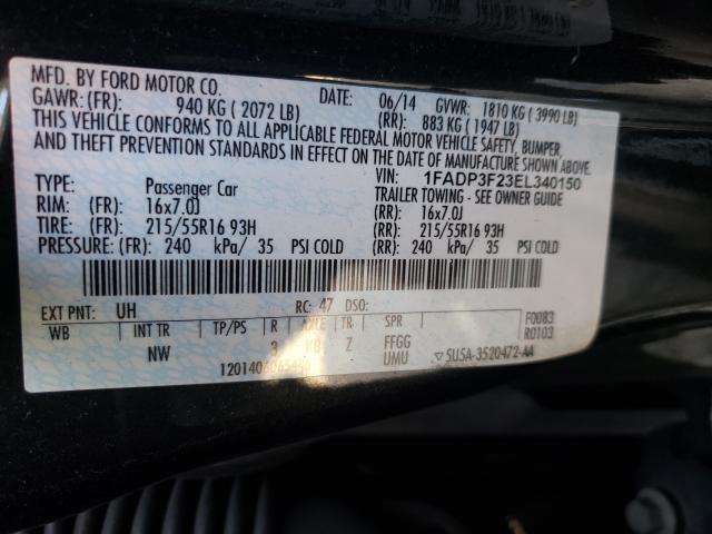 2014 FORD FOCUS SE 1FADP3F23EL340150