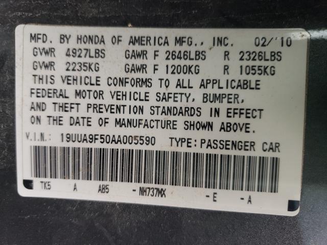 2010 ACURA TL SH-AWD 19UUA9F50AA005590