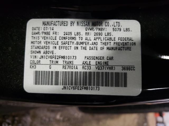 2015 INFINITI Q60 BASE JN1CV6FE2FM810173