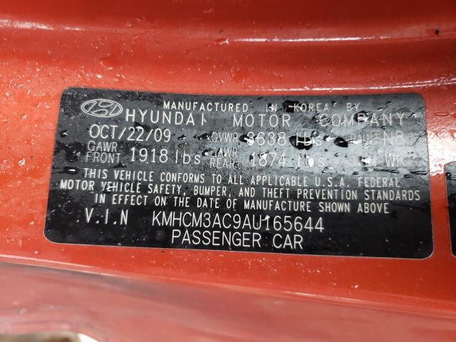 2010 HYUNDAI ACCENT BLU KMHCM3AC9AU165644