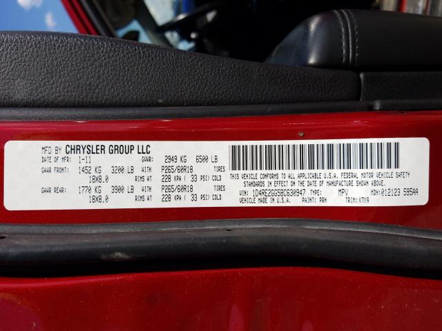 2011 DODGE DURANGO EX 1D4RE2GG5BC630947