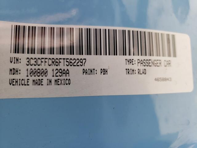 2015 FIAT 500 LOUNGE 3C3CFFCR6FT562297