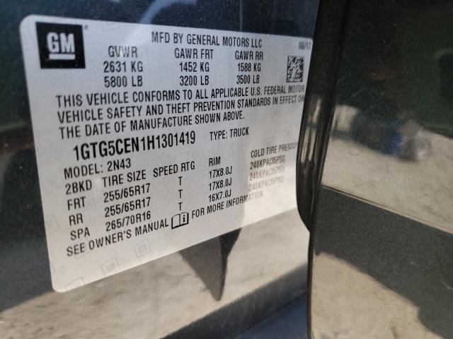 2017 GMC CANYON SLE 1GTG5CEN1H1301419
