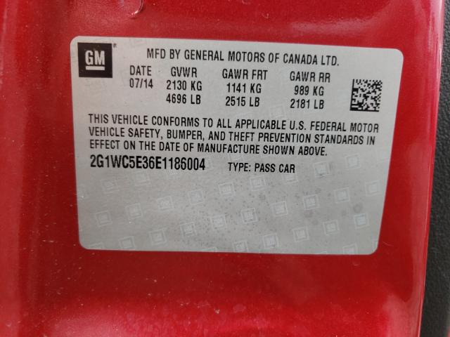 2014 CHEVROLET IMPALA LIM 2G1WC5E36E1186004