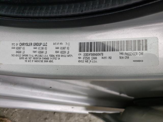 2011 DODGE AVENGER EX 1B3BD4FB0BN609478