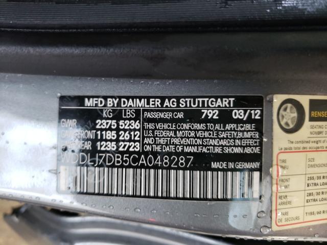 2012 MERCEDES-BENZ CLS 550 WDDLJ7DB5CA048287