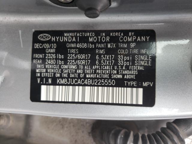 2011 HYUNDAI TUCSON GLS KM8JUCAC4BU225550