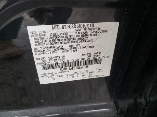 2011 LINCOLN MKT 2LMHJ5AR8BBJ51549