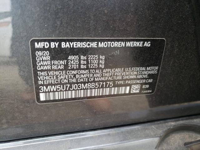 2021 BMW M340I 3MW5U7J03M8B57175