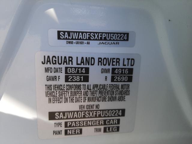 2015 JAGUAR XF 2.0T PR SAJWA0FSXFPU50224