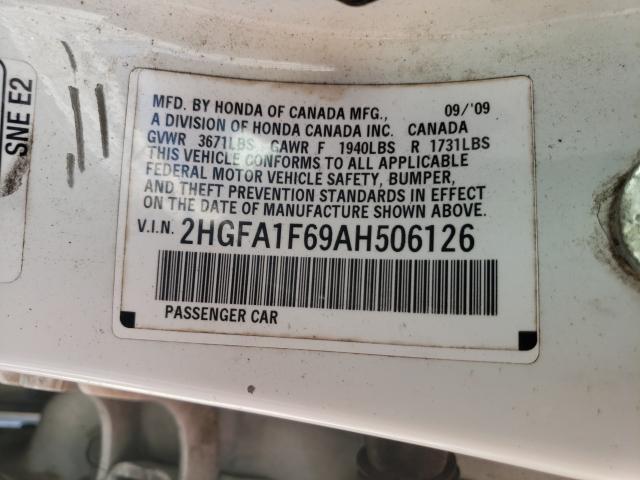 2010 HONDA CIVIC LX-S 2HGFA1F69AH506126