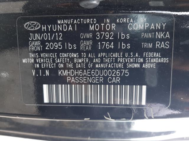2013 HYUNDAI ELANTRA CO KMHDH6AE6DU002675