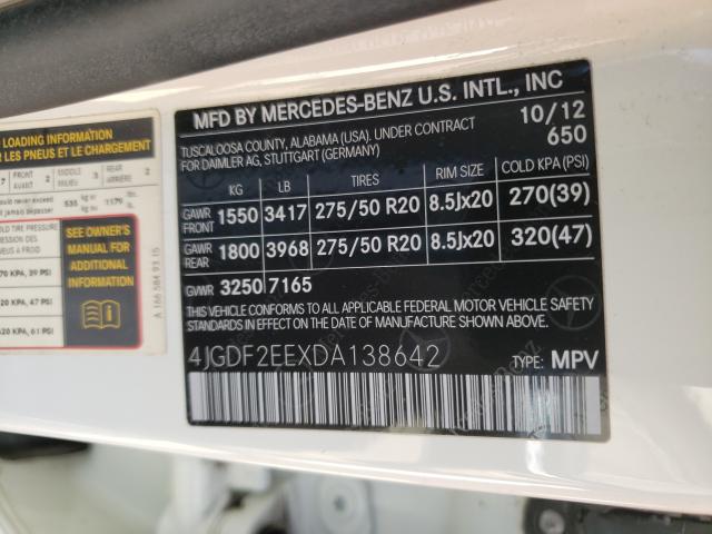 2013 MERCEDES-BENZ GL 350 BLU 4JGDF2EEXDA138642