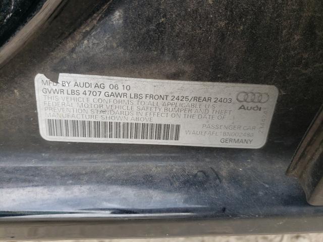 2011 AUDI A4 PREMIUM WAUEFAFL1BN002483