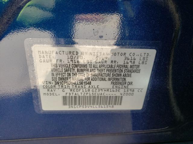 2020 NISSAN KICKS SR 3N1CP5DV4LL561548