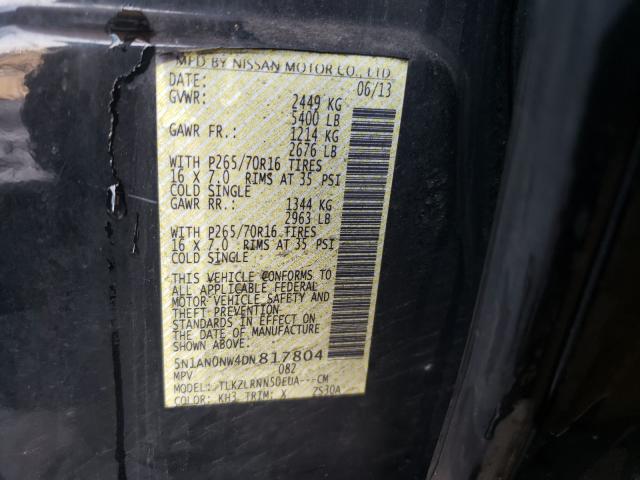 2013 NISSAN XTERRA X 5N1AN0NW4DN817804