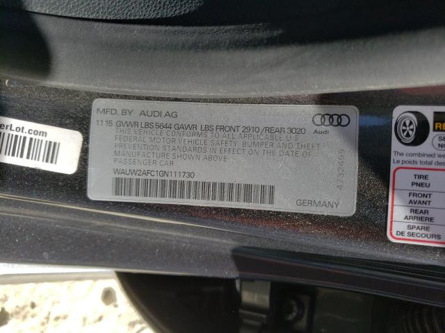 2016 AUDI S7 PRESTIG WAUW2AFC1GN111730