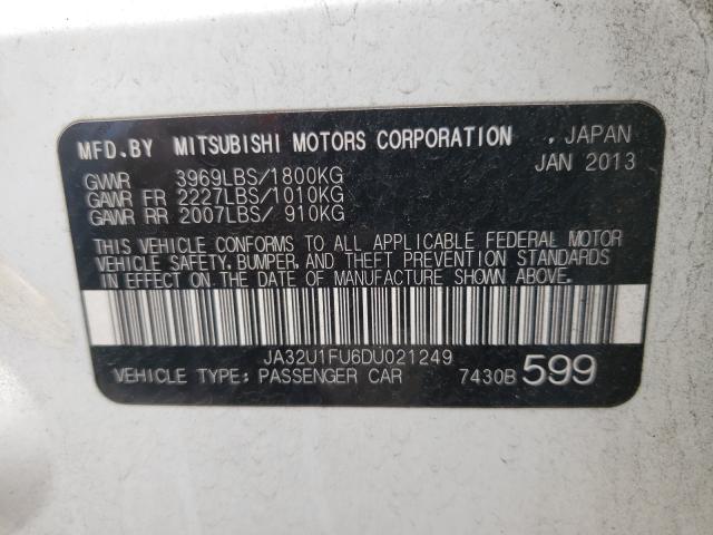2013 MITSUBISHI LANCER DE JA32U1FU6DU021249
