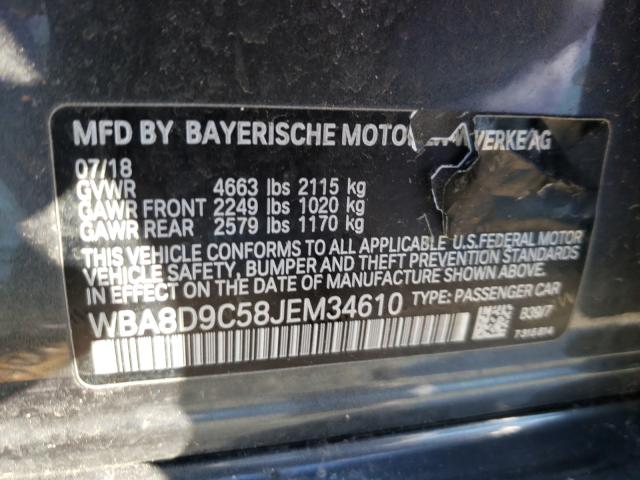 2018 BMW 330 XI WBA8D9C58JEM34610