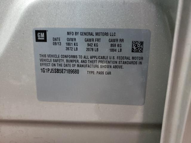 2014 CHEVROLET CRUZE ECO 1G1PJ5SB5E7189680