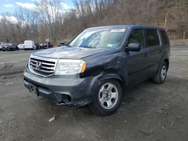 2013 HONDA PILOT LX 5FNYF4H2XDB011884