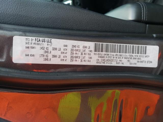 2017 DODGE DURANGO SX 1C4RDJAG5HC871712