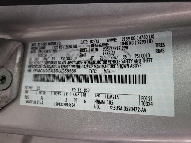 2013 FORD ESCAPE 1FMCU9GX2DUC58586