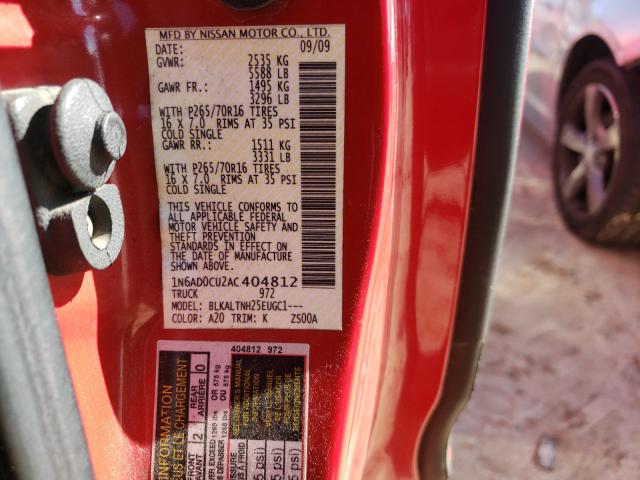 2010 NISSAN FRONTIER K 1N6AD0CU2AC404812