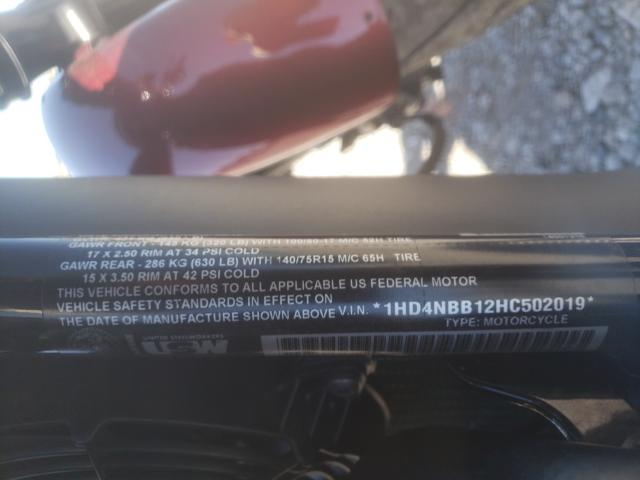 2017 HARLEY-DAVIDSON XG750 1HD4NBB12HC502019