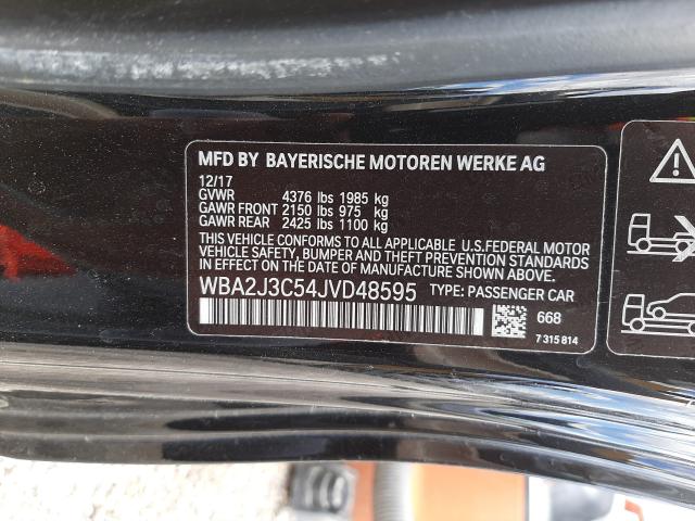 2018 BMW 230XI WBA2J3C54JVD48595
