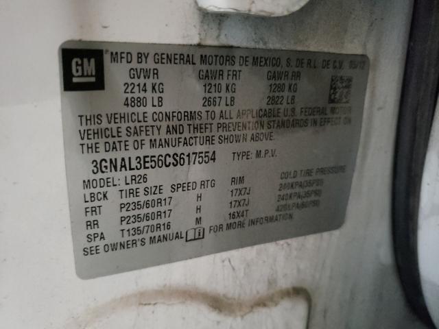 2012 CHEVROLET CAPTIVA SP 3GNAL3E56CS617554