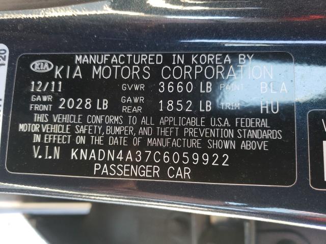 2012 KIA RIO EX KNADN4A37C6059922