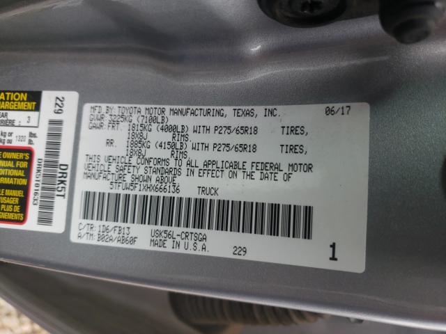 2017 TOYOTA TUNDRA DOU 5TFUW5F1XHX666136