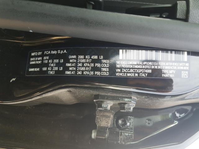 2016 JEEP RENEGADE T ZACCJBCT3GPD74988