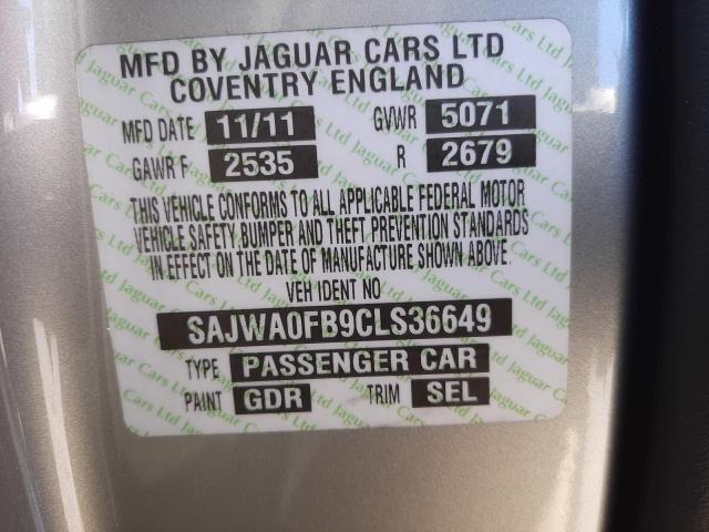 2012 JAGUAR XF SAJWA0FB9CLS36649