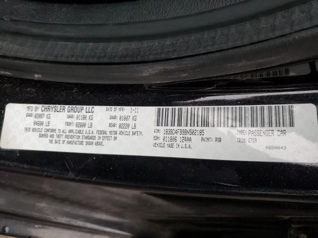 2011 DODGE AVENGER EX 1B3BD4FB9BN502185