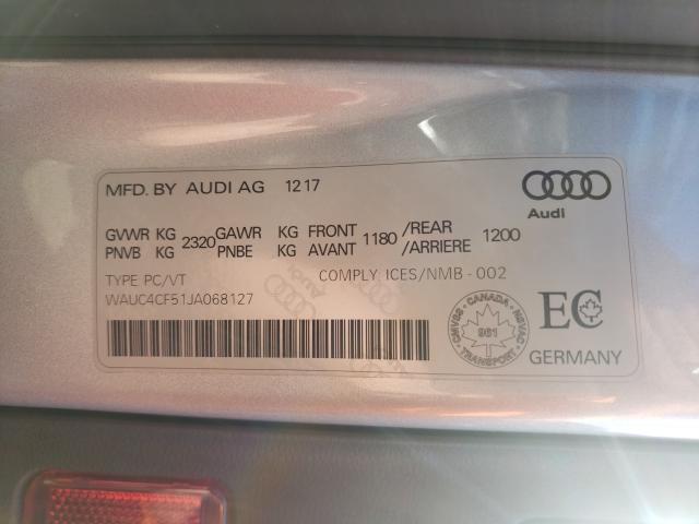 2018 AUDI S5 PRESTIG WAUC4CF51JA068127