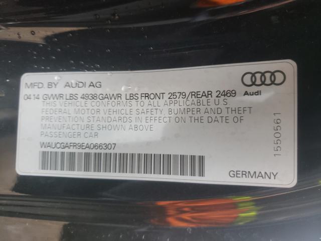 2014 AUDI S5 PREMIUM WAUCGAFR9EA066307