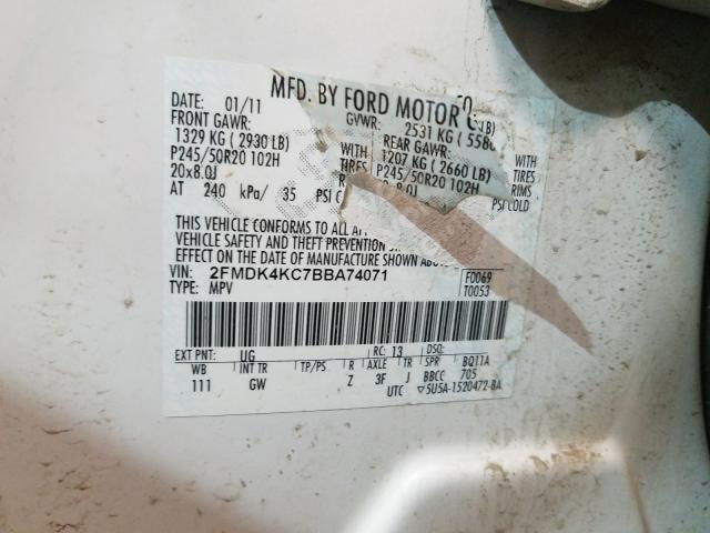 2011 FORD EDGE LIMIT 2FMDK4KC7BBA74071