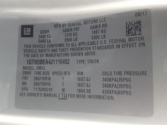 2018 GMC CANYON 1GTH5BEA4J1116492