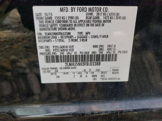 2015 LINCOLN MKT 2LMHJ5NK0FBL03388