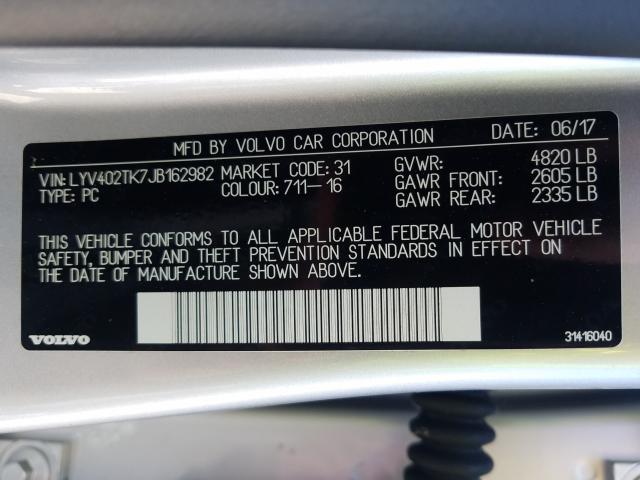 2018 VOLVO S60 INSCRI LYV402TK7JB162982