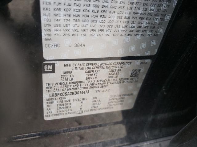 2019 BUICK ENVISION E LRBFXCSA2KD014473