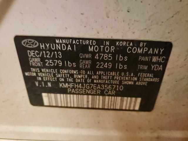 2014 HYUNDAI AZERA GLS KMHFH4JG7EA356710