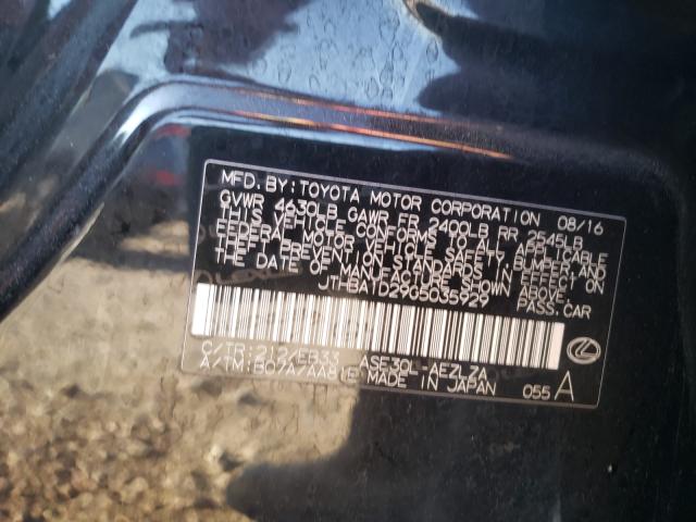 2016 LEXUS IS 200T JTHBA1D29G5035929