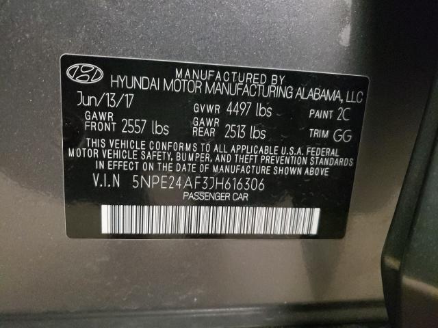 2018 HYUNDAI SONATA SE 5NPE24AF3JH616306
