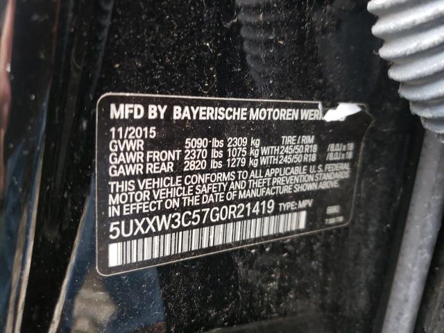 2016 BMW X4 XDRIVE2 5UXXW3C57G0R21419